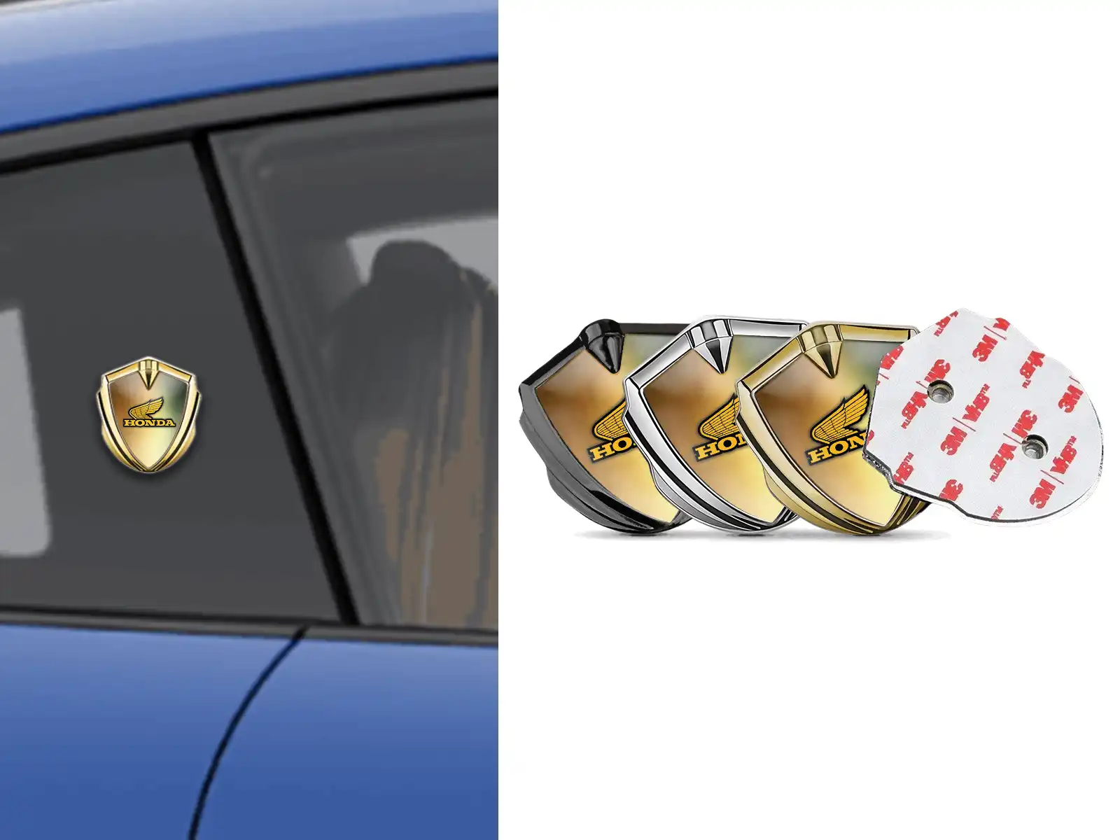 Honda Silikon Emblem Abzeichen Renn Look Glänzend Top
